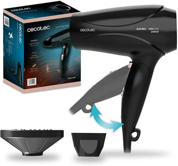 Cecotec 04209 Bamba Ionicare 5450 Power&Go Pro Fire Travel Föhn 2…