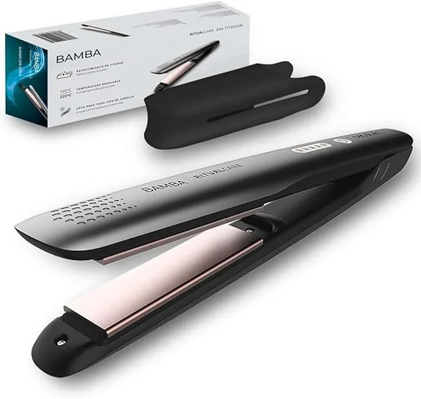 Cecotec 890 titanium stijltang met titanium platen, temperatuurin…