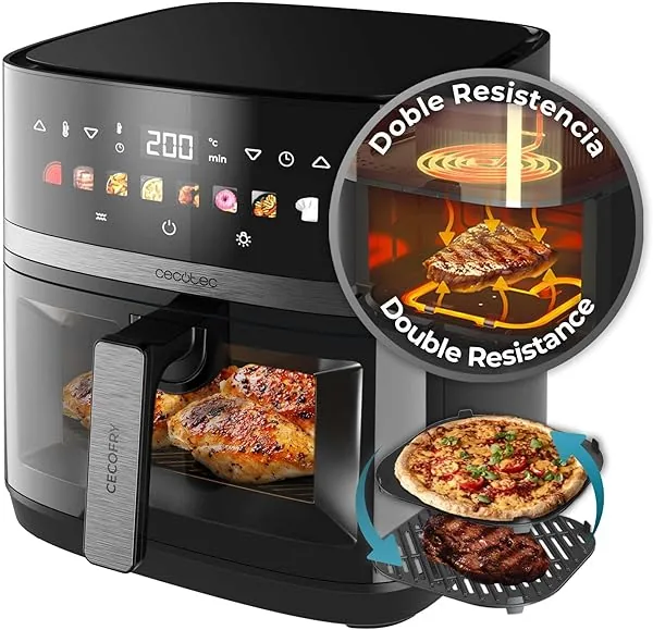 Cecotec Air Fryer Cecofry & Grill Duoheat 8000. 2200 W, dubbele w…