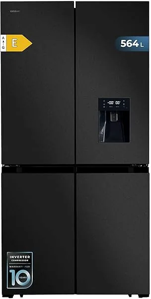 Cecotec Amerikaanse koelkast, 4 deuren, 564 l, Bolero, CoolMarket…