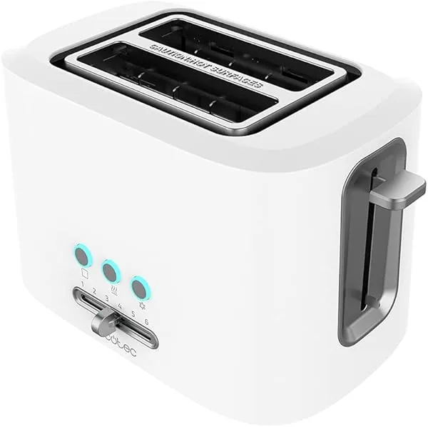 Cecotec Broodrooster met 2 extra brede korte sleuven Toast&Taste …