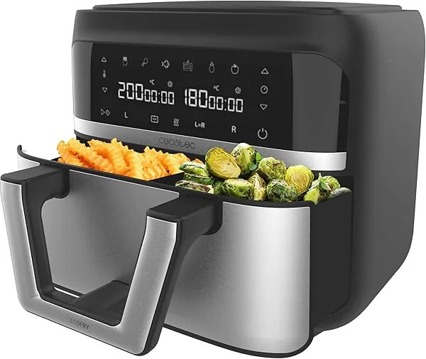 Cecotec Heteluchtfriteuse zonder olie - 9 liter deelbaar in 2 - A…